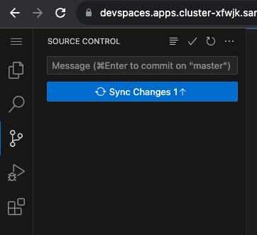 devspaces sync
