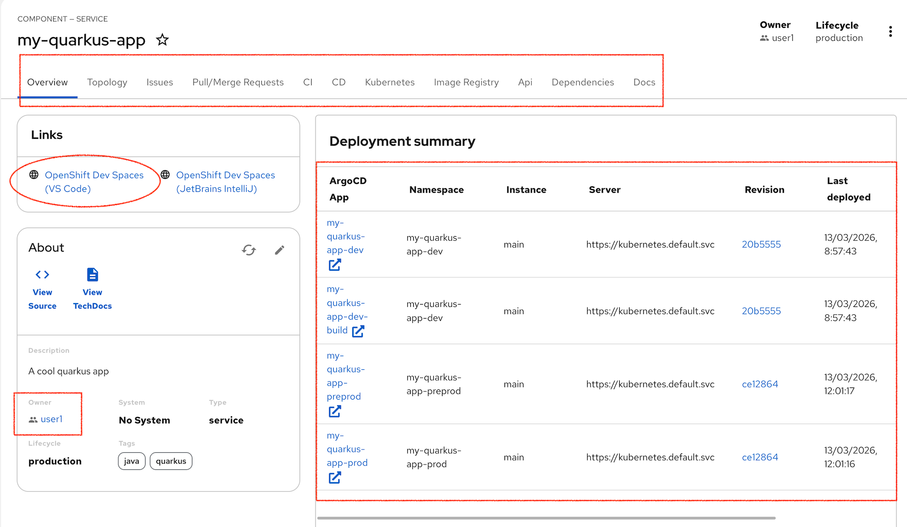 rhdh catalog qk tour